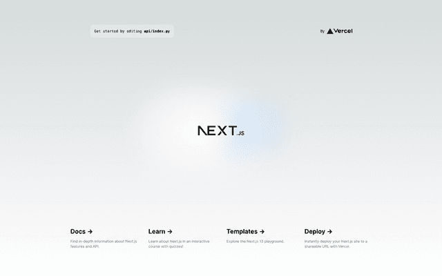 Next.js Flask Starter