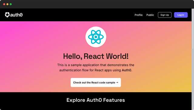 Auth0 React Starter