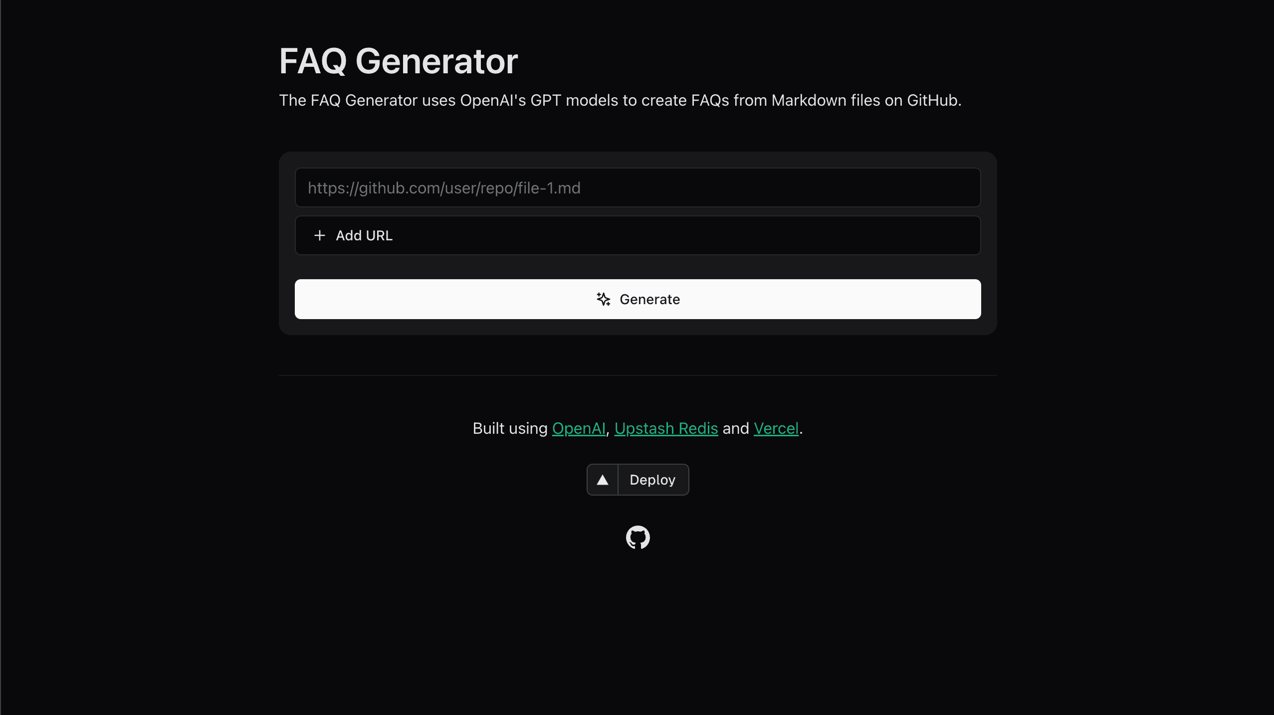 FAQ Generator