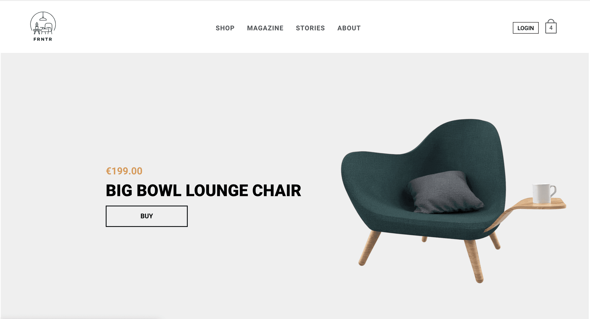 A screenshot of the example app you will create with this guide.